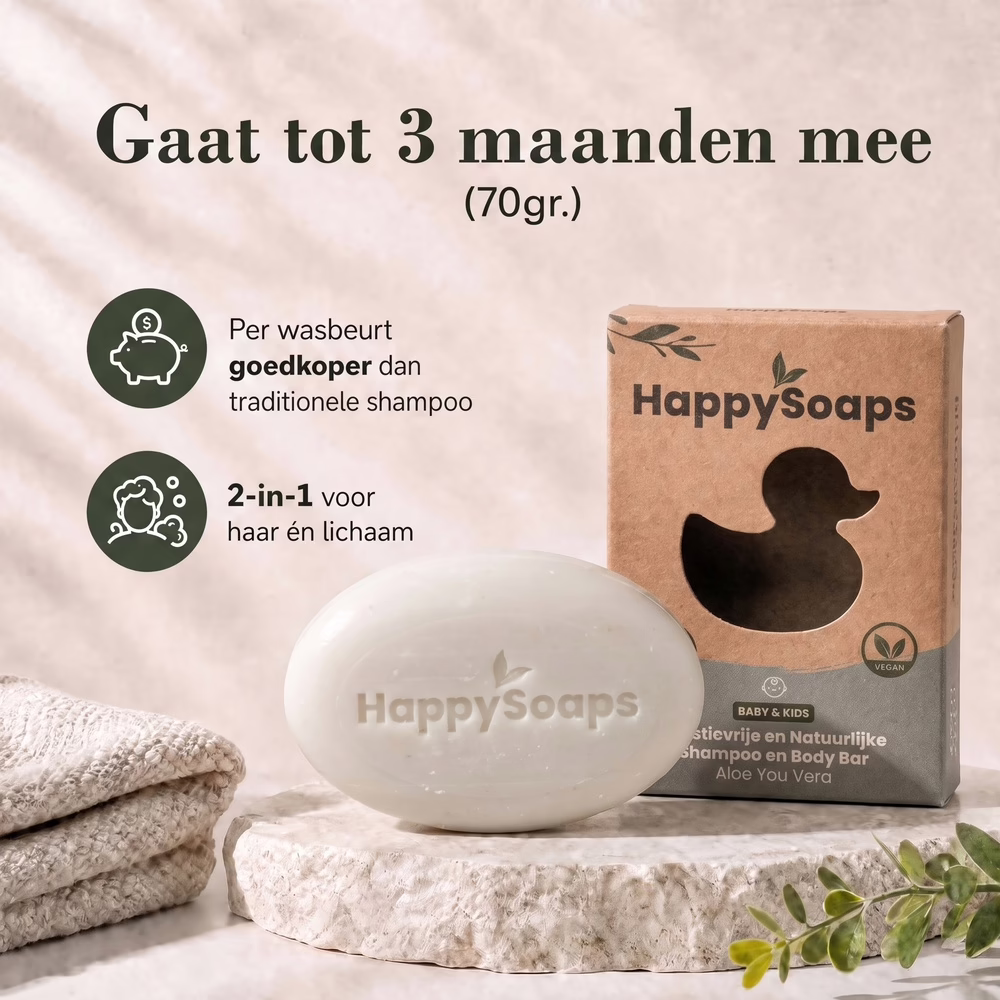 HappySoaps - Baby & Kids Shampoo en Body Bar – Aloë You Vera Much