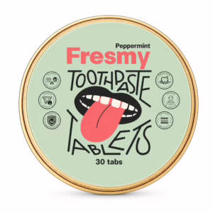 Fresmy-Tandpasta-Tablets-–-Peppermint-–-30-stuks-Deksel-voorkant