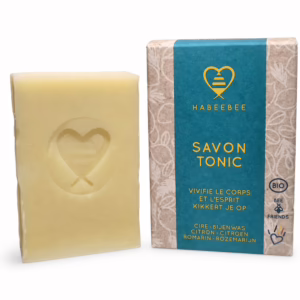 Habeebee-Savon-Tonic-–-Verkwikkende-Bio-Zeep-met-Citroen-Rozemarijn-100g-Zeep-en-doosje