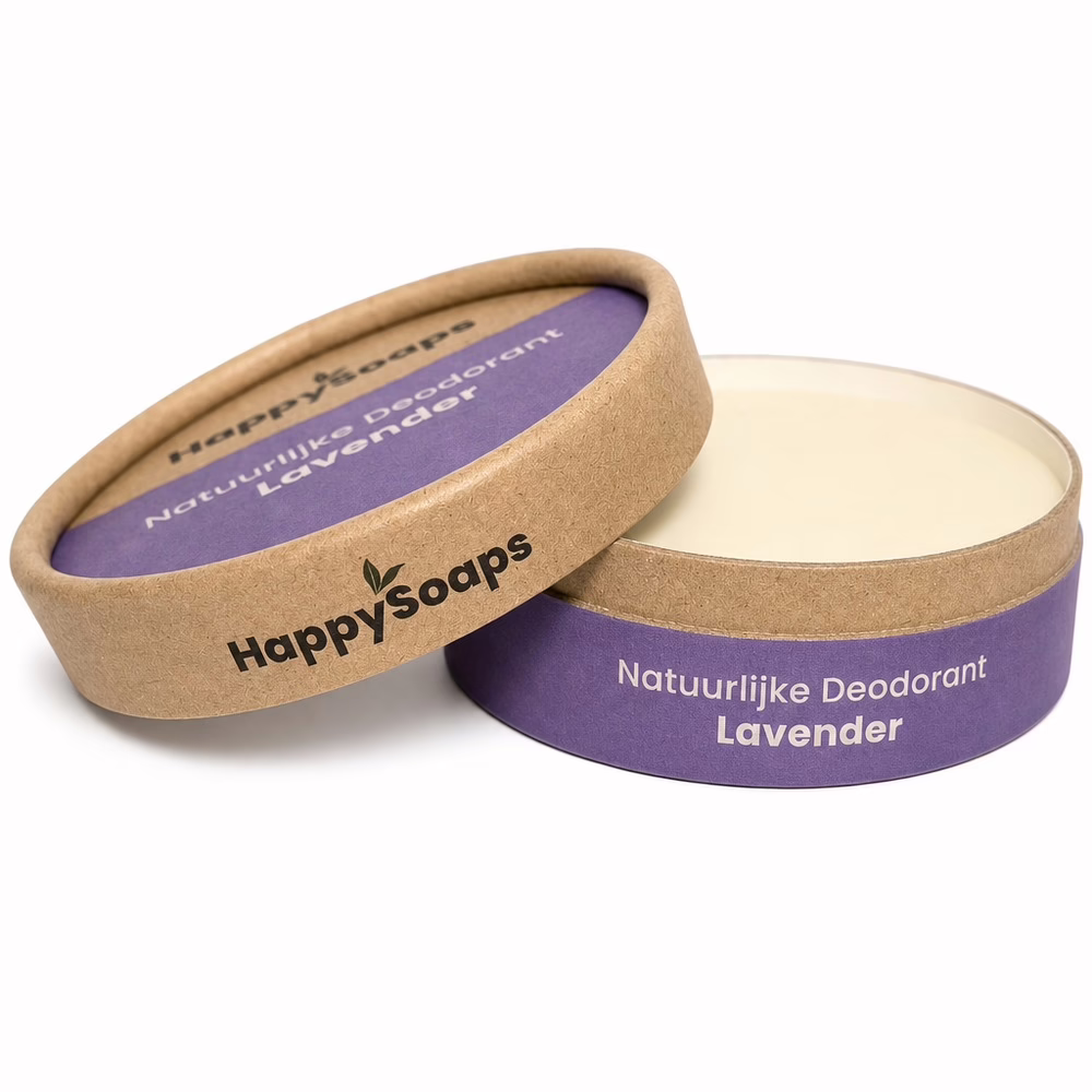 HappySoaps - Natuurlijke Deodorant – Lavendel – Puur & Gezond - Deo in doosje