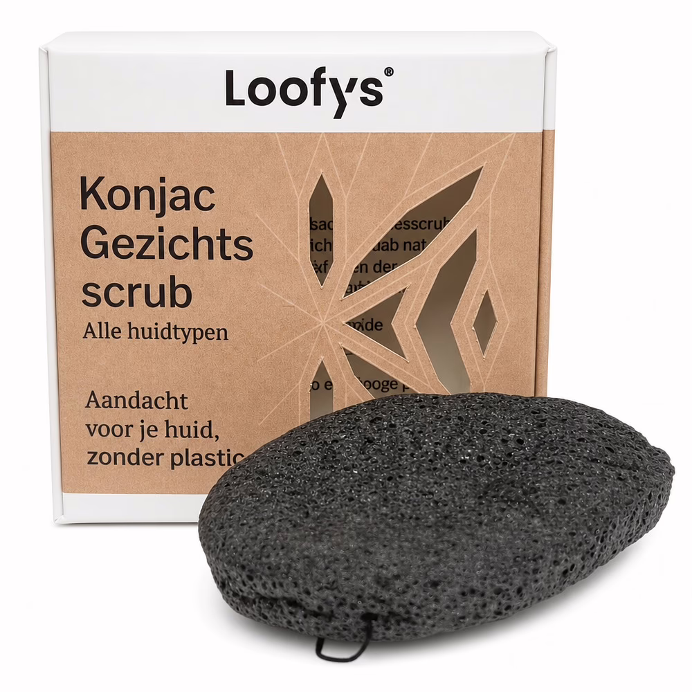 Loofys Konjac Gezichtsscrub - Doosje met spons