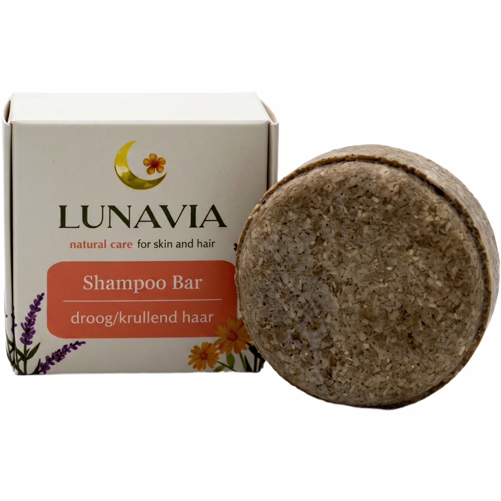 Lunavia-Natuurlijke-Shampoo-Bar-voor-Droog-Krullend-Haar-65g-Doosje-en-zeep