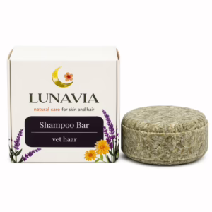 Lunavia-Natuurlijke-Shampoo-Bar-voor-Vet-Haar-65g-Doosje-en-zeep