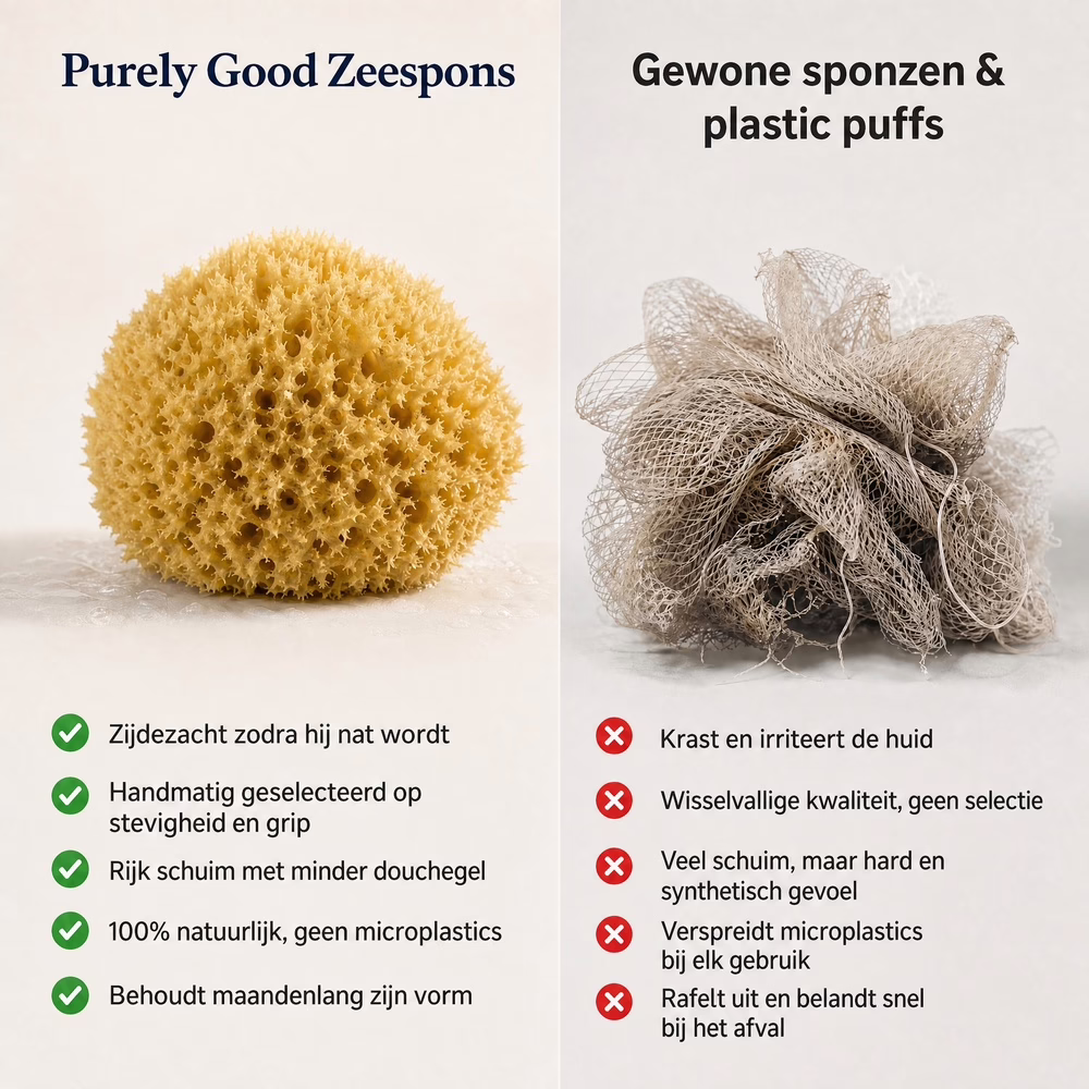 Purely Good - Natuurlijke spons vergelijking