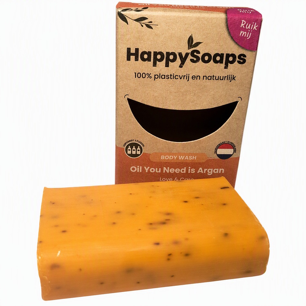 HappySoaps-Natuurlijke-Body-Wash-Bar-–-Arganolie-Rozemarijn-100g-Zeep-en-doosje
