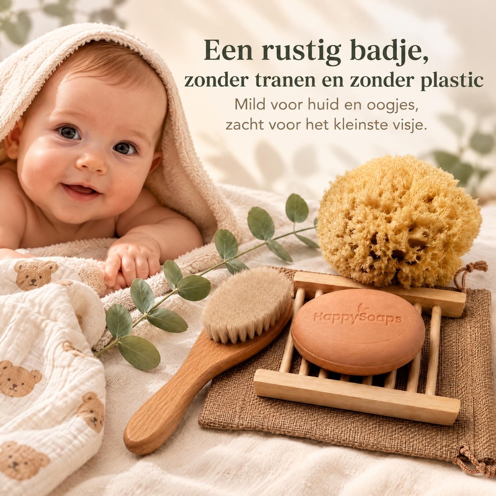 Plasticvrij startpakket jonge kinderen bad en douche
