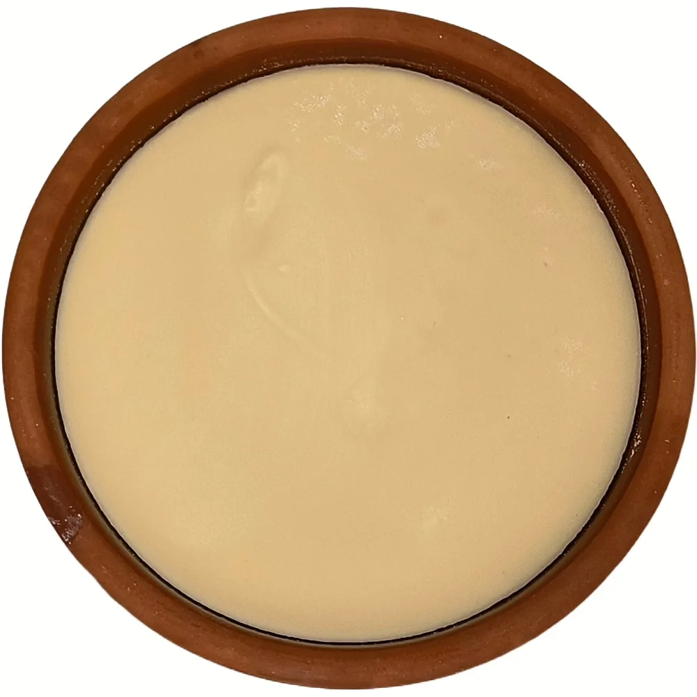 Bovenaanzicht van Boavista vaste afwaszeep in een navulbare terracotta kom