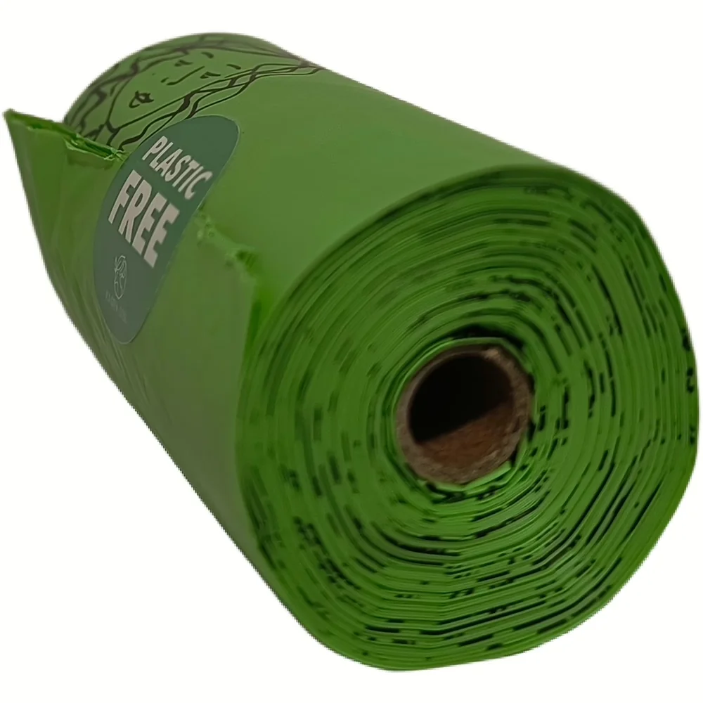 Rol Eco Green Living composteerbare hondenzakjes met kartonnen kern en label plastic free