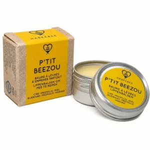 Habeebee P'tit Beezou – Ultra-Voedende Bio Lippenbalsem (15ml) - Doosje en blikje