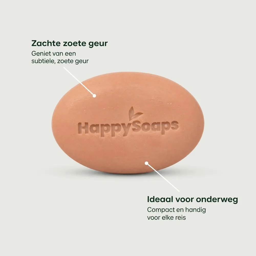 HappySoaps - 2-in-1 Baby & Kids Shampoo & Body Wash Bar – Little Sunshine (70 g) - zoete geur en ideaal voor op reis