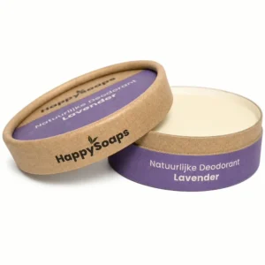 HappySoaps - Natuurlijke Deodorant – Lavendel – Puur & Gezond - Deo in doosje