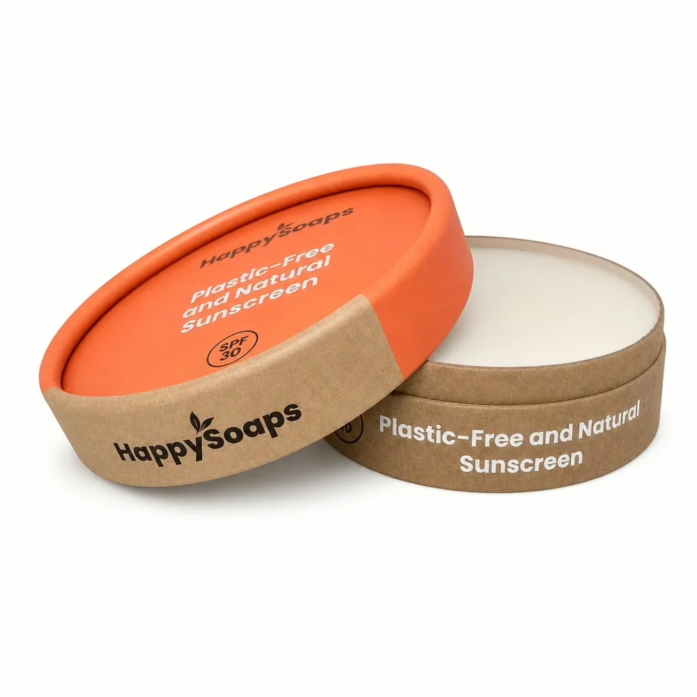 HappySoaps - Natuurlijke Zonnebrand – SPF 50 - Doosje open kant