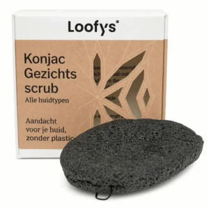 Loofys Konjac Gezichtsscrub - Doosje met spons