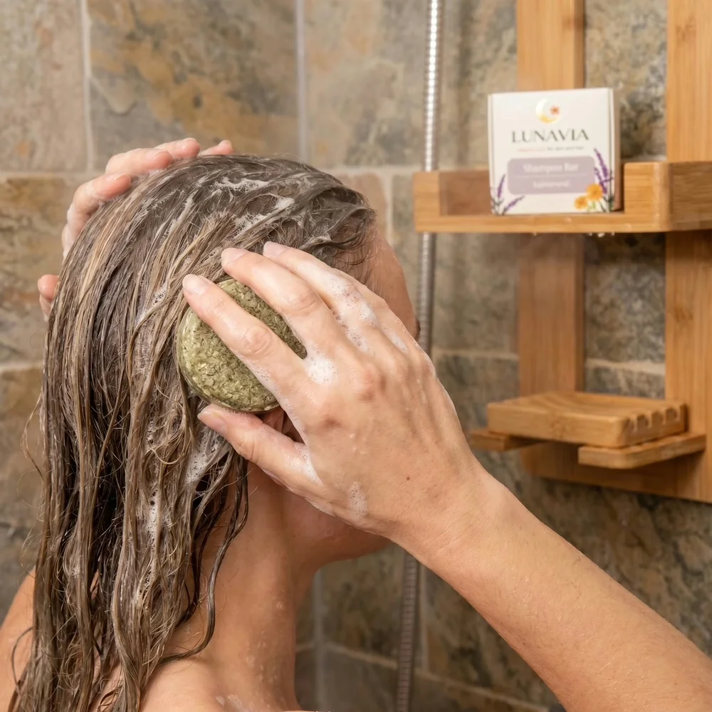 Lunavia - Natural Calming Shampoo Bar – Kalmerend & Balancerend (65g)