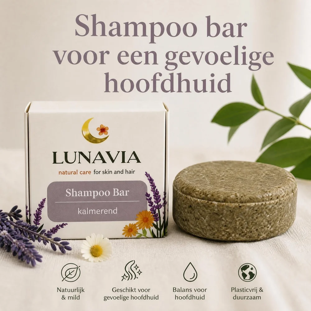 Shampp bar voor een gevoelige hoofdhuid