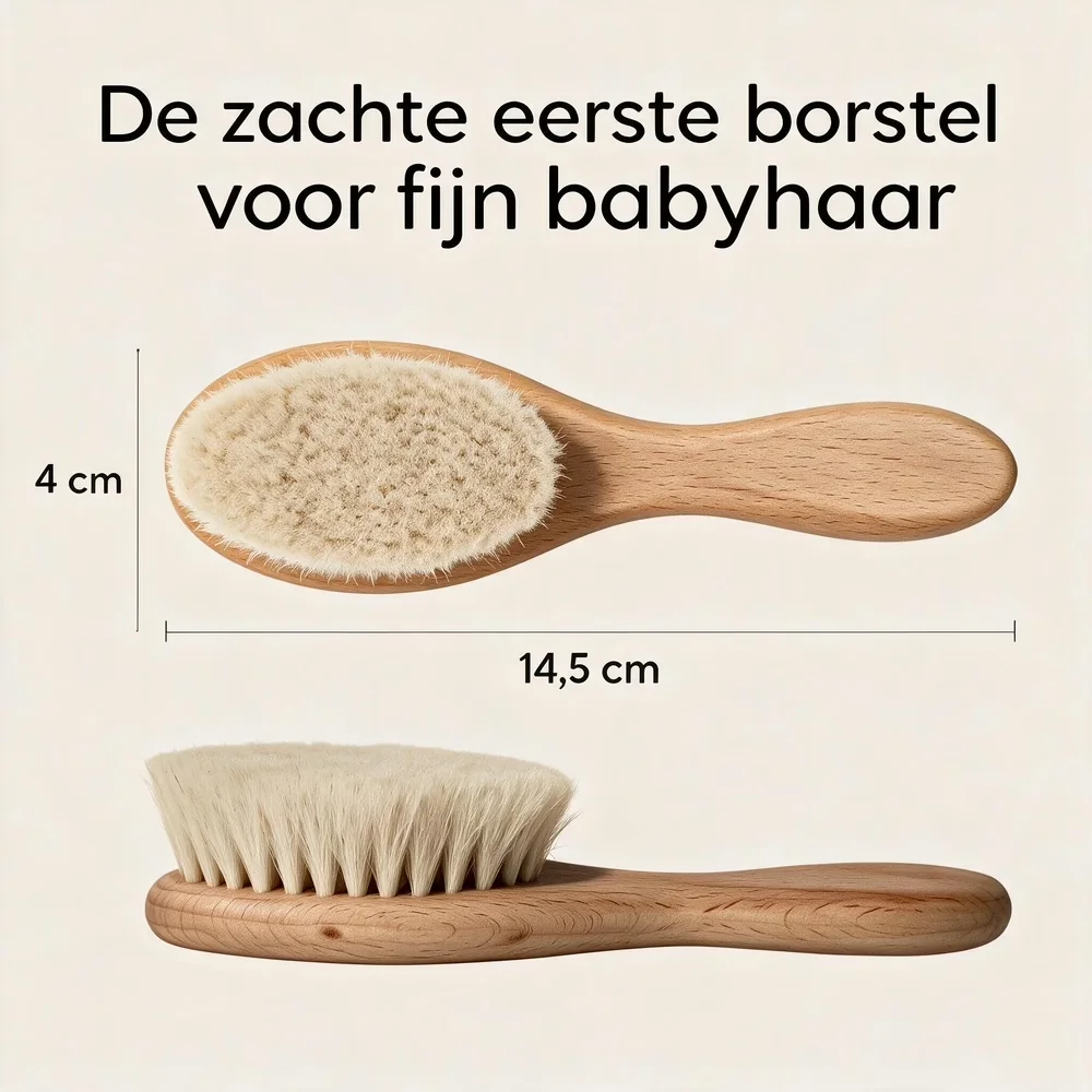 Purely Wood - Babyborstel met geitenhaar