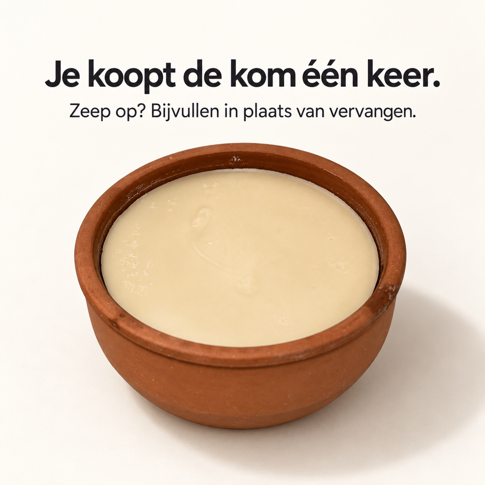 Boavista Circular vaste afwaszeep in de navulbare terracotta kom