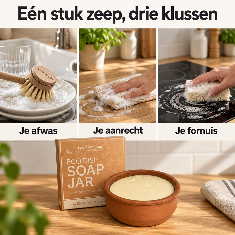 Boavista Circular afwaszeep gebruikt voor de afwas, het aanrecht en het fornuis